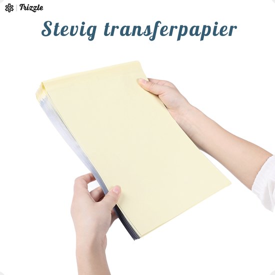Trizzle 25 Stuks Transferpapier – Tattoo Papier Transferpaper – Carbon Stencil papier – Grafiet A4 Overtrekpapier voor Hobby – Carbonpapier - Trizzle