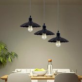 Zwarte industriële design keukenlamp E27 hanglamp retro hanglamp lamp armatuur