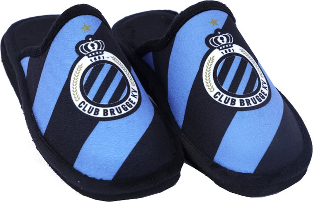 Club Brugge pantoffels - maat 37/38 - zwart/blauw