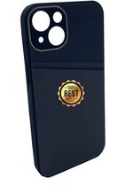 Iphone 13 Donkerblauw Glass cover / Glas hoesje