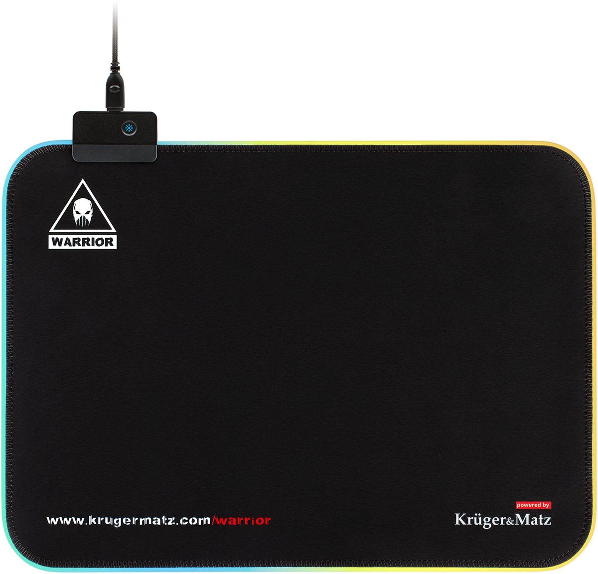 Krüger&Matz KM0766 - Warrior Gaming LED-muismat, zwart