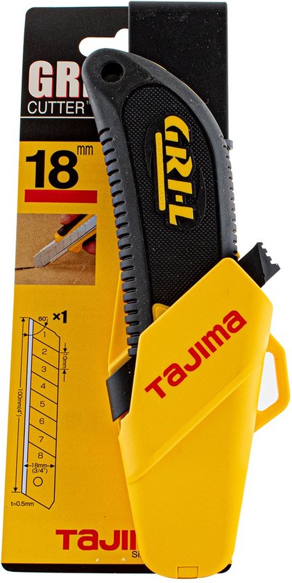 TAJIMA Cutter 18mm GRI auto-lock lame cassable