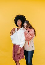 J&JOY - Sweater Vrouwen Montréal Beige/Orange