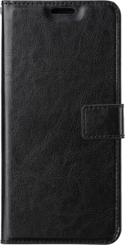 Samsung Galaxy A10s Telefoonhoesje - Bookcase - Ruimte voor 3 pasjes - Kunstleer - SAFRANT1 - Zwart
