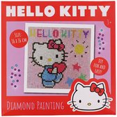 Hello Kitty diamond painting - Rood / Multicolor - Kunststof - Vanaf 3 jaar - DIY - Knutselen - Knutselpakket - Speelgoed - Hello Kitty - Sanrio - Diamond Paint