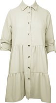 Jurk Triss - Blousejurk met Tasje - Beige