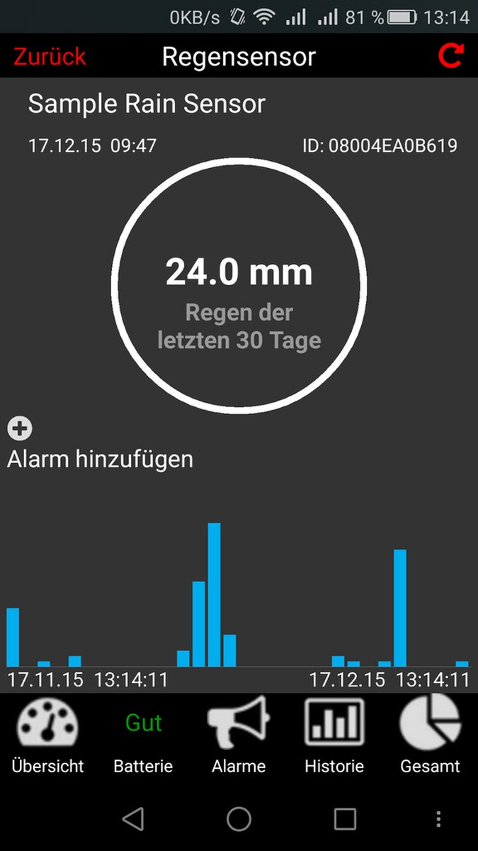TFA WeatherHub regenmeter bol