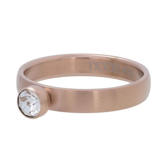 iXXXi Vulring Zirconia 1 Stone Crystal Matt Rosé | Maat 20