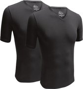 Falcon - Hugh V-neck 2Pack - Zwarte T-shirts - L - Zwart