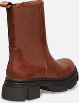 LOLALIZA Hoge chelsea boots met rits - Camel - Maat C39