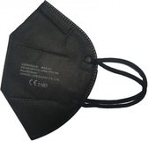 Mondmaskers FFP2 - 10 stuks - zwart- per stuk verpakt mondkapje