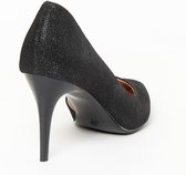 LOLALIZA Pumps met hoge hak en mini pailletten - Zwart - Maat C40