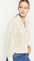 LOLALIZA Cardigan met V-hals - Beige - Maat M