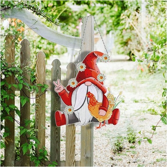 DOMROM Diamond Painting Anhänger - Weihnachts Deko Mit Schnee-Motiv