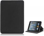 Leder Beschermtasje Standaard Book Style T-Design Zwart voor iPad mini