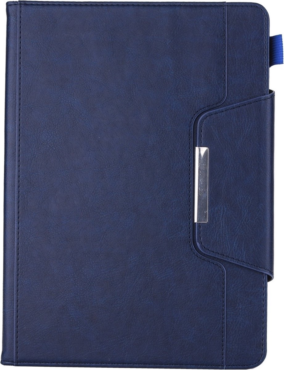Mobigear Tablethoes geschikt voor Apple iPad 7 (2019) Hoes | Mobigear Luxury Bookcase + Stylus Houder - Blauw