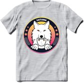 Saitama T-Shirt | Wolfpack Crypto ethereum Heren / Dames | bitcoin munt cadeau - Licht Grijs - Gemaleerd - L