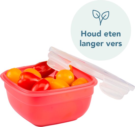 Contenants pour aliments frais Lock & Lock - Lot de 9 pièces - Empilables - Mélange multicolore