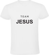 Team Jesus | Heren T-shirt | Wit | Jezus Christus | Christendom | Heiligman
