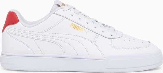 PUMA - maat 44- Caven Unisex Sneakers - White/Gold/High Risk Red
