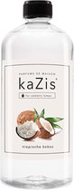 KAZIS Tropisch Kokos - 1000 ml huisparfum navulling geschikt voor LampAir, Ashleigh & Burwood en Lampe Berger