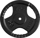 25kg tri grip Halterschijven 30mm- Tri grip - hoge kwaliteit gietijzer - Halter gewichten - 25kg