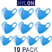 Neopreen Mondmasker - Blauw - 10 PACK - Wasbaar - Herbruikbaar - By HYLON