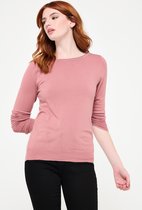LOLALIZA Basic trui - Nude - Maat XXL