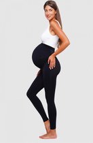 Legging zwangerschap naadloos zwart L/XL - seamless - tweede huid – comfort - bewegingsvrijheid