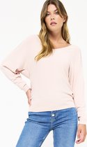 LOLALIZA Trui met studs - Nude - Maat XL