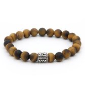 Karma armband 86433 Tiger Without Fear Round Silver Bead