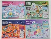 Raamstickers 150 stuks met 2 scenes (1 stuk) assorti