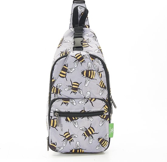 Eco Chic - Crossbody Bag - I13GY - Grey - Bees*