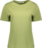 NA-KD T-shirt Organic Logo Basic Tee 1044 000152 Sage Dames Maat - M