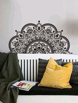 Mooie zwarte muur raam deursticker