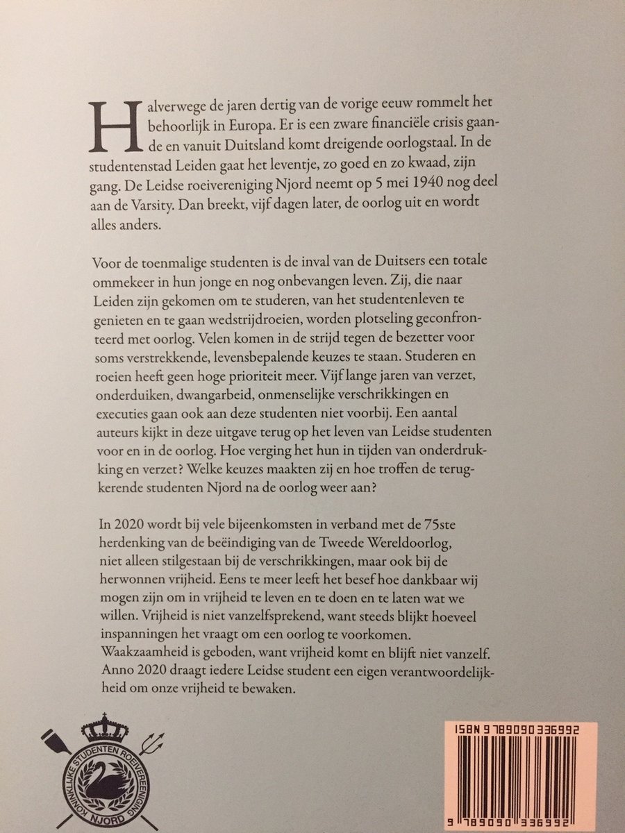 Njord in de Oorlog - back cover