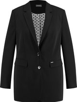 SAMOON Dames Klassieke blazer Black-40