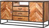 Dressoir Mango Visgraat - 150 x 40 x 90 cm