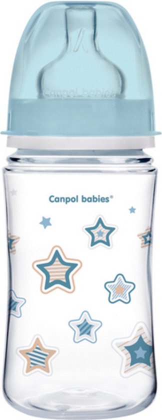  - Canpol Babies NEWBORN BABY (blauw) Easy Start Anti-Koliek babyfles 3m+, 240 ml 240 ml
