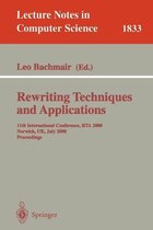 Rewriting Techniques and Applications