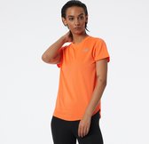 New Balance Accelerate SS Dames Sportshirt - Orange - Maat XS