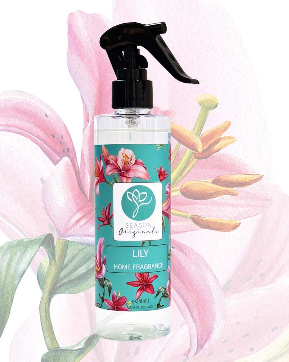 Goedkoopste Season Originals Interieurspray-Room Spray-Huisspray-Home Fragrances-Luchtverfrisser Spray-Huisparfum-Kamerparfum-d'Interieur 250ml-Lelie-natuurlijk parfum