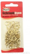 schroefogen messing diverse maten 60 stuks