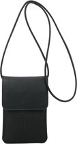 Crossbody- telefoontasje Ines Delaure zwart