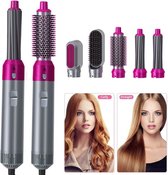 Lovely Airwrap - 5 in 1 Haarstyler - Automatische Krultang - Roze/Grijs