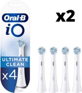 Oral-B iO Ultimate Clean Opzetborstels Wit - 2 x 4 stuks - Voordeelverpakking