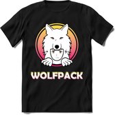 Saitama T-Shirt | Wolfpack Crypto ethereum Heren / Dames | bitcoin munt cadeau - Zwart - S