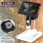 Digitale Elektronische Microscoop-VGA Digitale Microscoop-1000x 2.0MP-DM4 4.3 "Lcd-scherm-8 LED Stand-voor PCB Moederbord Reparatie