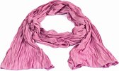 Sjaal - 180 x 70 Centimeter - 100% Katoen - Roze - Fashionable - Damesdingetjes