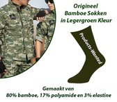 6-Paar Origineel Bamboe Sokken in Legergroen Kleur 39-42